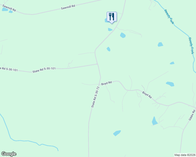 map of restaurants, bars, coffee shops, grocery stores, and more near 1209 Trinity Church Road in Laurens