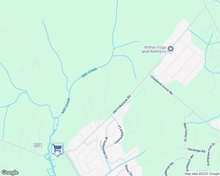 map of restaurants, bars, coffee shops, grocery stores, and more near 122 Permeta Drive in Sneads Ferry