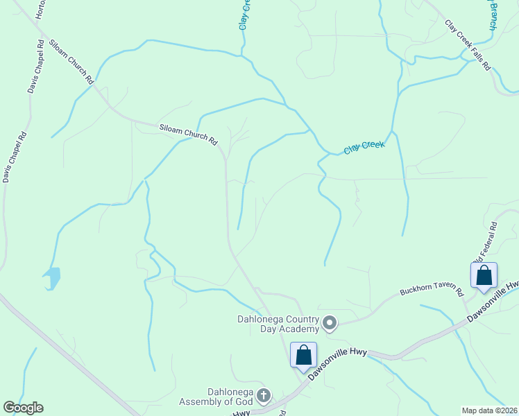 map of restaurants, bars, coffee shops, grocery stores, and more near 115 Margaret Drive in Dahlonega