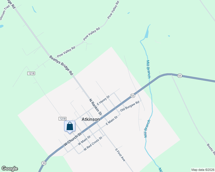 map of restaurants, bars, coffee shops, grocery stores, and more near 214 North 4th Avenue in Atkinson