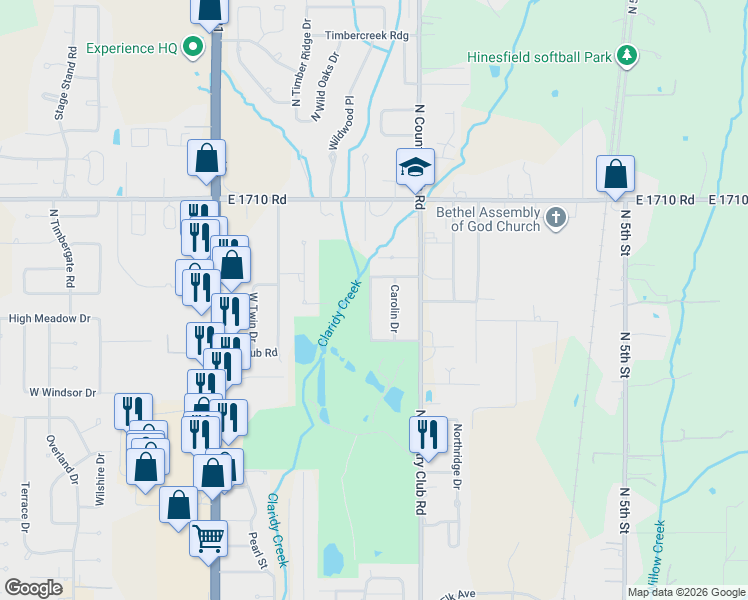 map of restaurants, bars, coffee shops, grocery stores, and more near 220 Blank in Duncan
