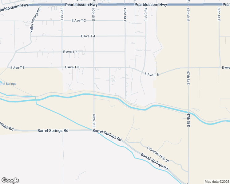 map of restaurants, bars, coffee shops, grocery stores, and more near 35815 42nd Street East in Palmdale