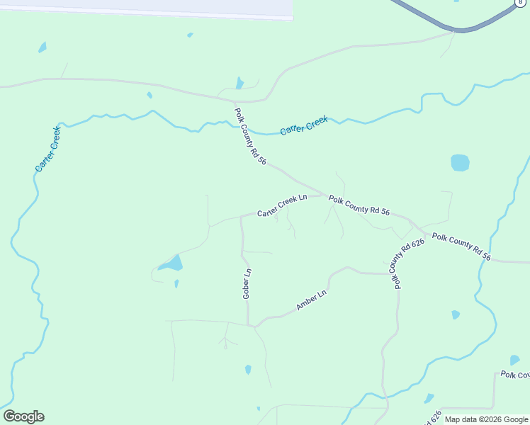 map of restaurants, bars, coffee shops, grocery stores, and more near 136 Carter Creek Lane in Mena
