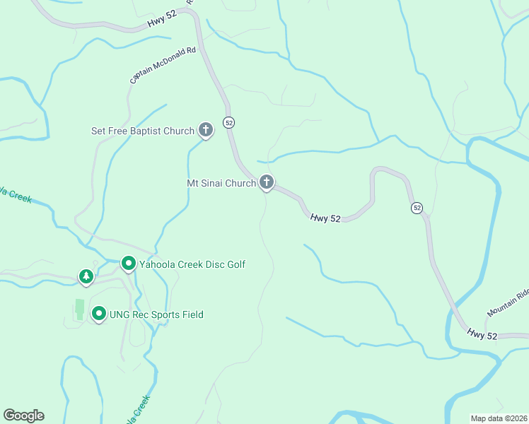 map of restaurants, bars, coffee shops, grocery stores, and more near 112 Halls Mill Rd in Dahlonega