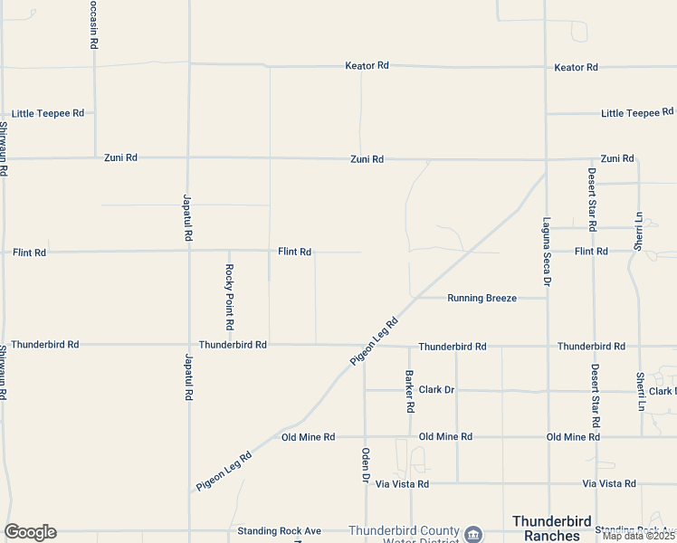 map of restaurants, bars, coffee shops, grocery stores, and more near Flint Road in Apple Valley