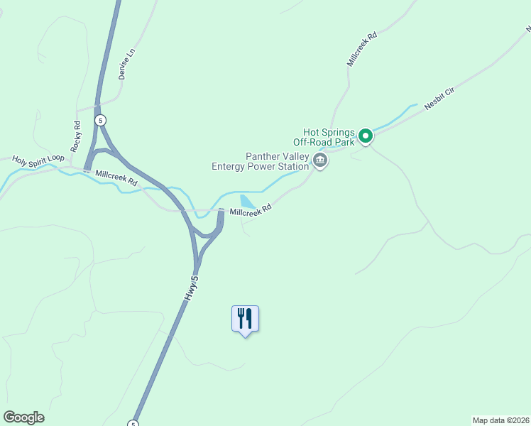 map of restaurants, bars, coffee shops, grocery stores, and more near 1942 Millcreek Road in Garland County