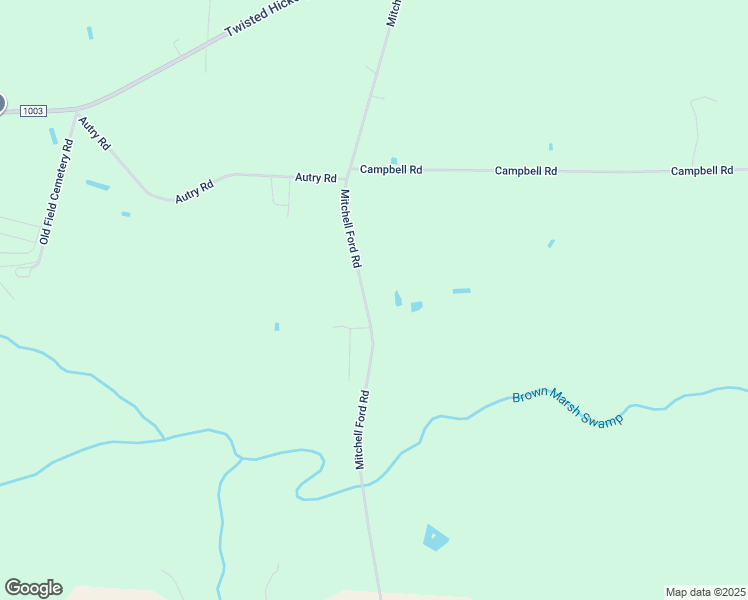 map of restaurants, bars, coffee shops, grocery stores, and more near Mitchell Ford Road in Butters