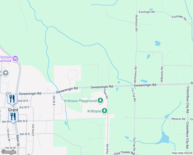 map of restaurants, bars, coffee shops, grocery stores, and more near 81 Echota Ridge in Grant