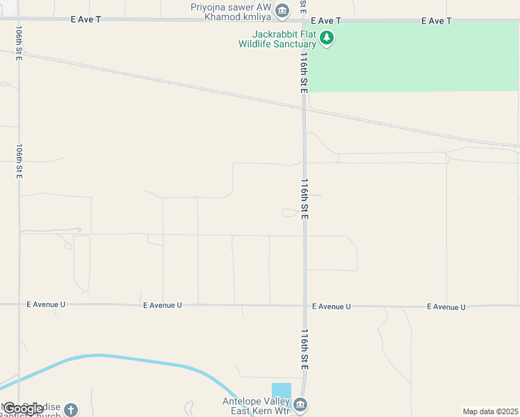 map of restaurants, bars, coffee shops, grocery stores, and more near 115th Street East in Los Angeles County