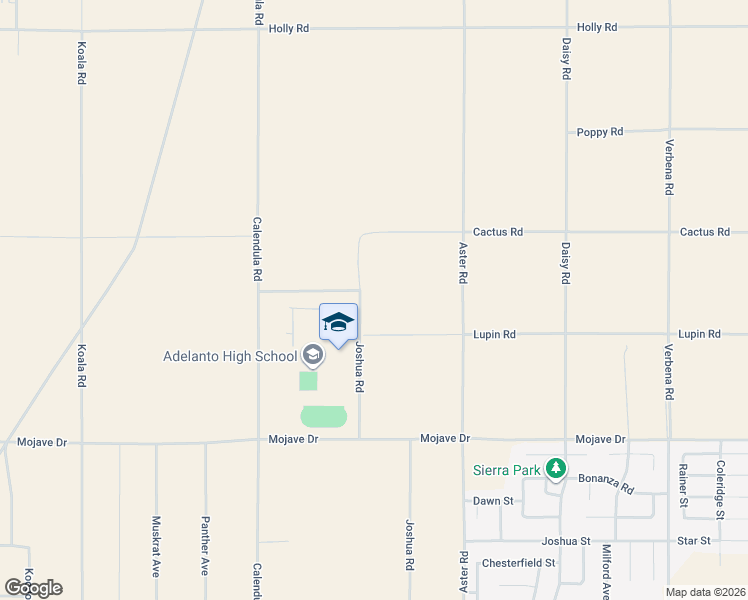 map of restaurants, bars, coffee shops, grocery stores, and more near in Adelanto