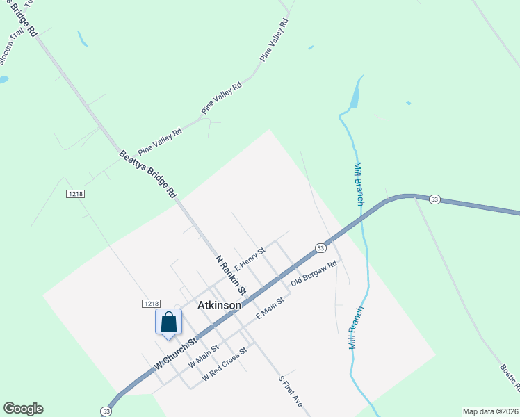 map of restaurants, bars, coffee shops, grocery stores, and more near 214 North 4th Avenue in Atkinson