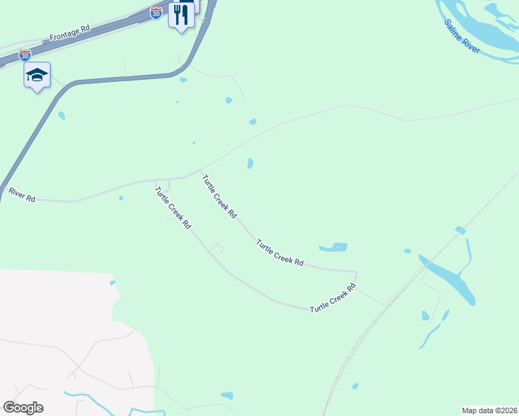 map of restaurants, bars, coffee shops, grocery stores, and more near 822 Turtle Creek Road in Benton