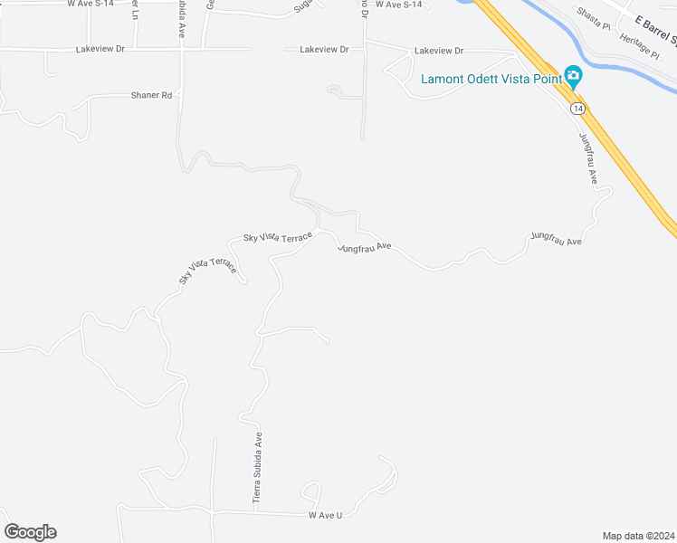 map of restaurants, bars, coffee shops, grocery stores, and more near 35870 Tierra Subida Avenue in Palmdale