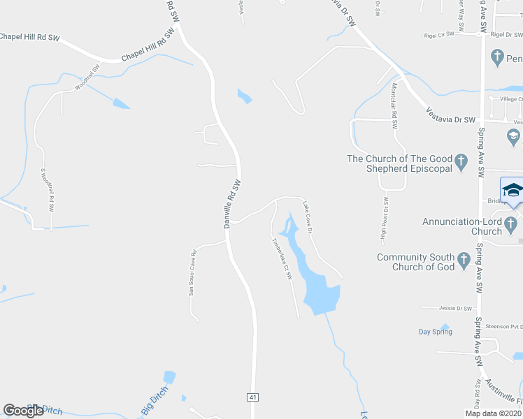 map of restaurants, bars, coffee shops, grocery stores, and more near 3722 Timberlake Court Southwest in Decatur