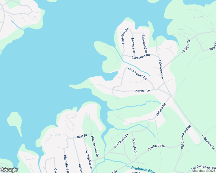 map of restaurants, bars, coffee shops, grocery stores, and more near 514 Pioneer Lane in Anderson