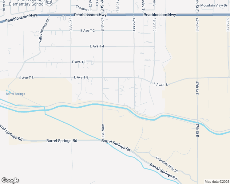 map of restaurants, bars, coffee shops, grocery stores, and more near 35909 41st Street East in Palmdale