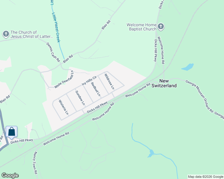 map of restaurants, bars, coffee shops, grocery stores, and more near 850 Ivy Hills Circle in Mount Airy