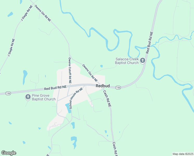 map of restaurants, bars, coffee shops, grocery stores, and more near 139 Owens Gin Road Northeast in Calhoun
