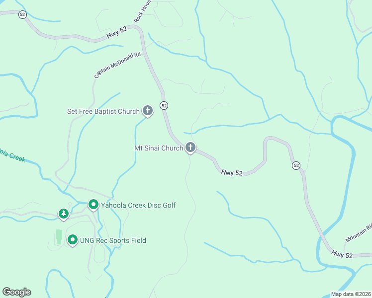 map of restaurants, bars, coffee shops, grocery stores, and more near 201-239 Eastwood Terrace in Dahlonega
