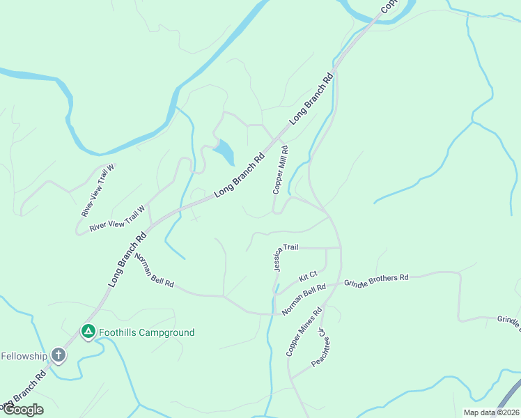 map of restaurants, bars, coffee shops, grocery stores, and more near 18 Old Oak Way in Dahlonega