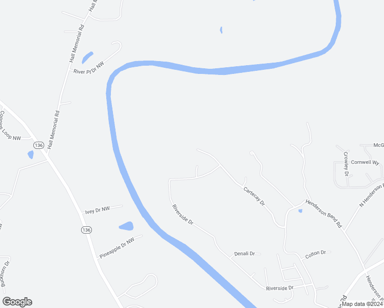 map of restaurants, bars, coffee shops, grocery stores, and more near 618 Cartecay Drive in Calhoun