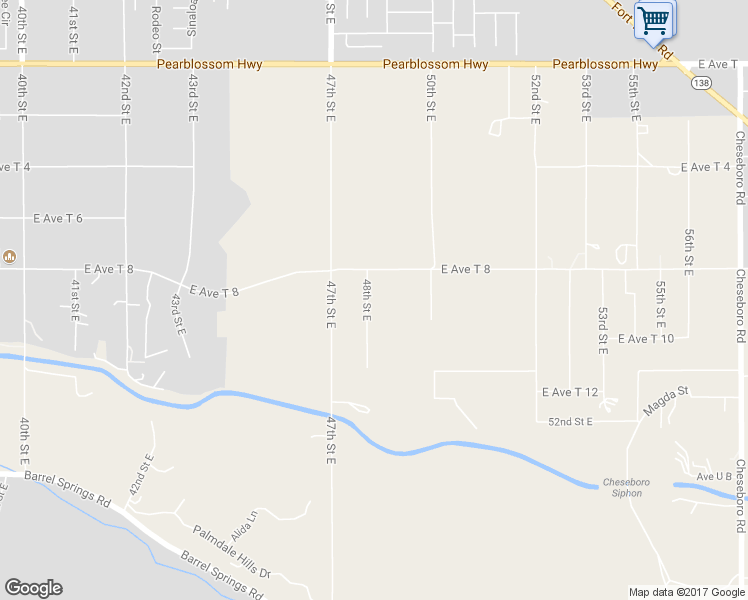 map of restaurants, bars, coffee shops, grocery stores, and more near 35916 48th Street East in Palmdale