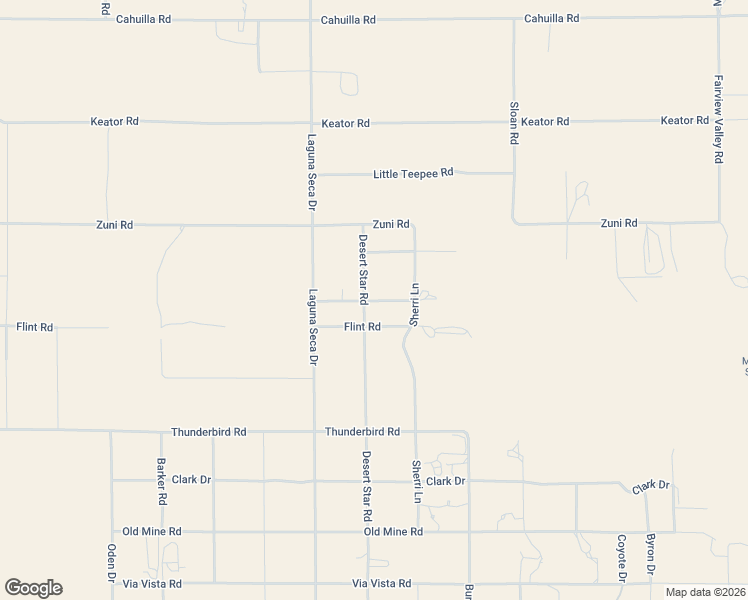 map of restaurants, bars, coffee shops, grocery stores, and more near 15550 Desert Star Road in Apple Valley