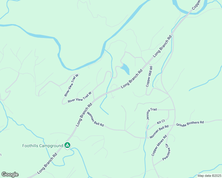 map of restaurants, bars, coffee shops, grocery stores, and more near 96 Copper Creek Drive in Dahlonega