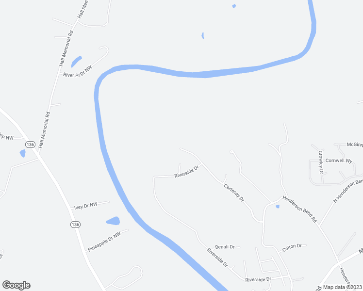 map of restaurants, bars, coffee shops, grocery stores, and more near 619 Cartecay Drive in Calhoun