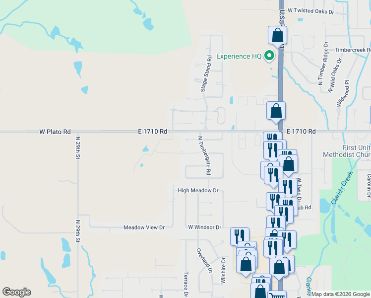 map of restaurants, bars, coffee shops, grocery stores, and more near 2110 Crossgate Drive in Duncan
