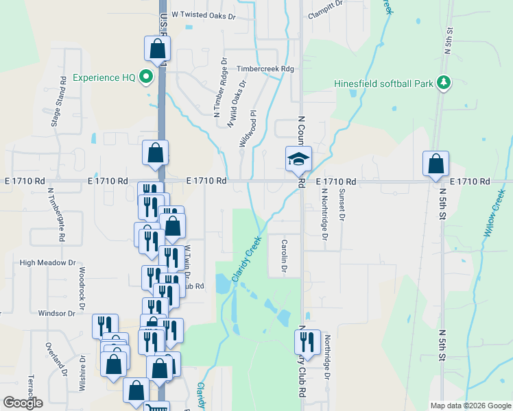 map of restaurants, bars, coffee shops, grocery stores, and more near 1016 West Plato Road in Duncan