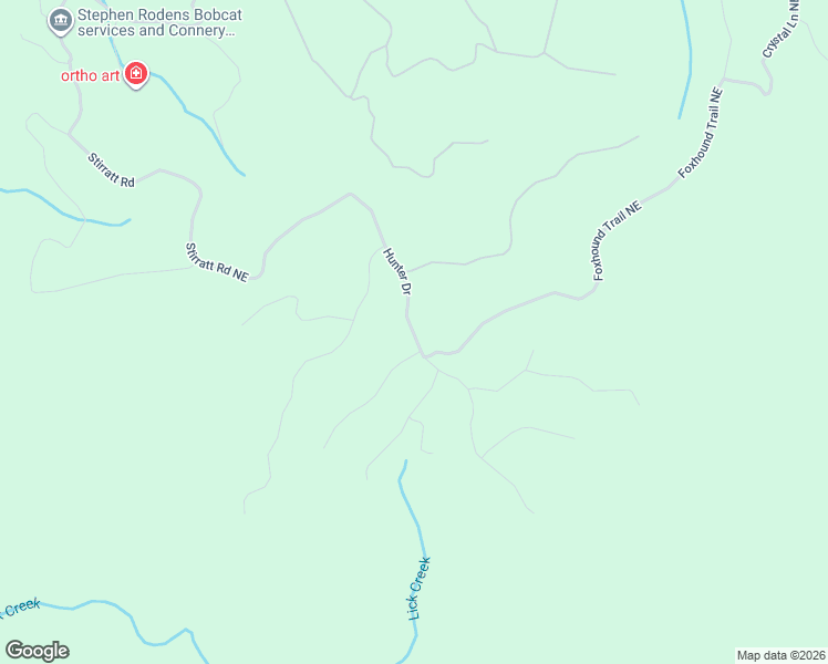 map of restaurants, bars, coffee shops, grocery stores, and more near 1167 Hunter Drive in Ranger