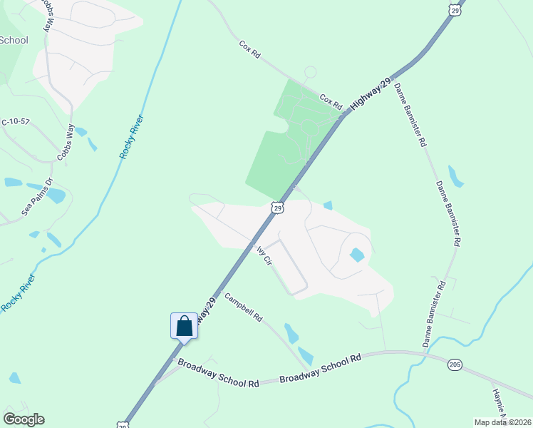 map of restaurants, bars, coffee shops, grocery stores, and more near 2511 U.S. 29 in Anderson