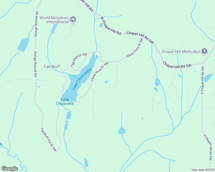 map of restaurants, bars, coffee shops, grocery stores, and more near 3542 Chula Vista Ridge Drive Southwest in Decatur
