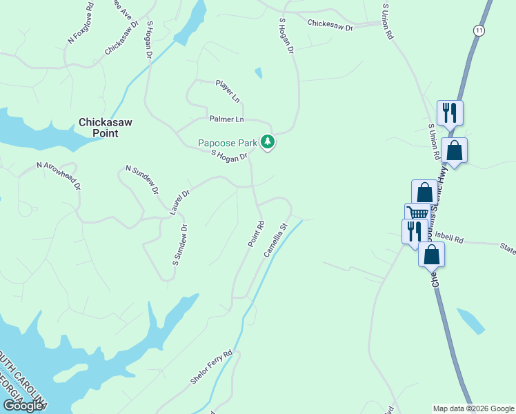 map of restaurants, bars, coffee shops, grocery stores, and more near 1338 Point Road in Westminster