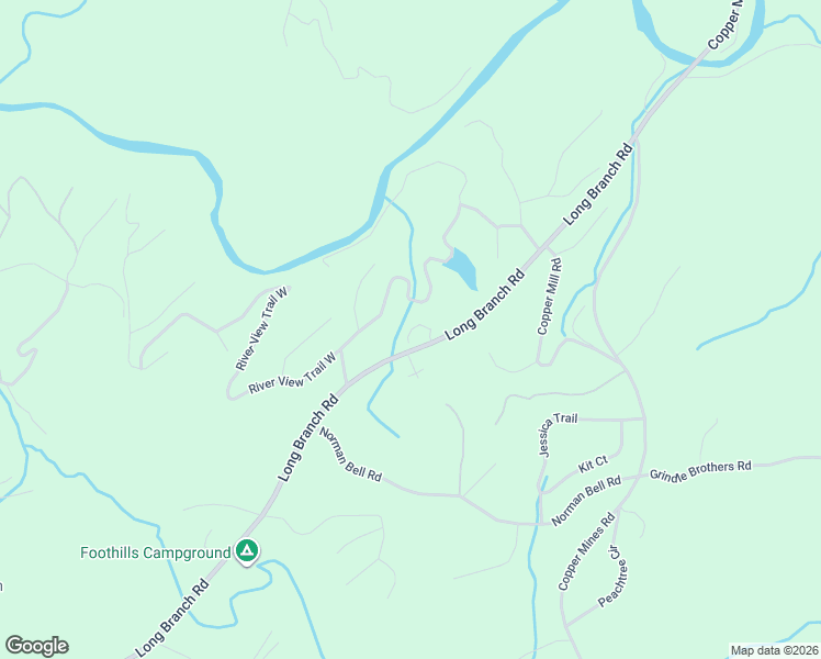 map of restaurants, bars, coffee shops, grocery stores, and more near 56 Copper Creek Drive in Dahlonega