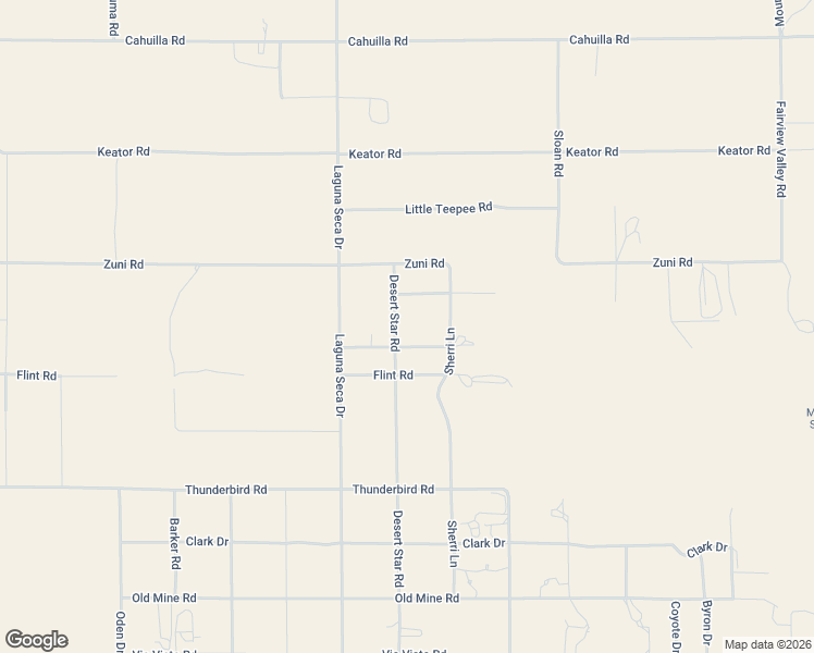 map of restaurants, bars, coffee shops, grocery stores, and more near 15550 Desert Star Road in Apple Valley