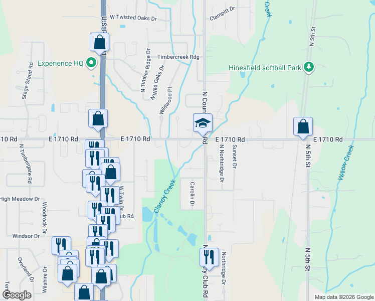 map of restaurants, bars, coffee shops, grocery stores, and more near 1016 West Plato Road in Duncan