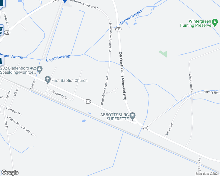map of restaurants, bars, coffee shops, grocery stores, and more near Cdr Frank Elkins Memorial Highway in Bladenboro