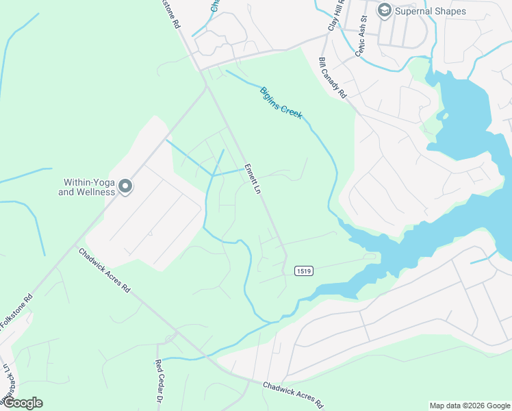 map of restaurants, bars, coffee shops, grocery stores, and more near 194 Ennett Lane in Sneads Ferry