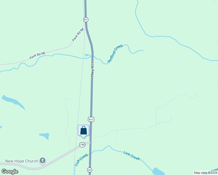 map of restaurants, bars, coffee shops, grocery stores, and more near 1441 U.S. 411 in Ranger