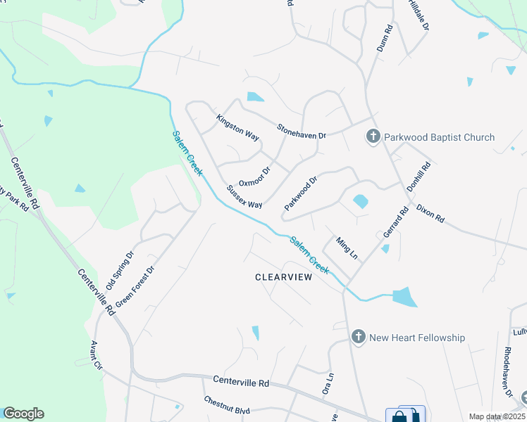 map of restaurants, bars, coffee shops, grocery stores, and more near 213 Sussex Way in Anderson
