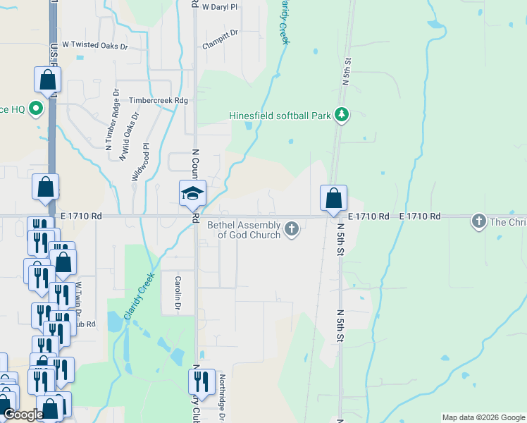 map of restaurants, bars, coffee shops, grocery stores, and more near 803 West Plato Road in Duncan