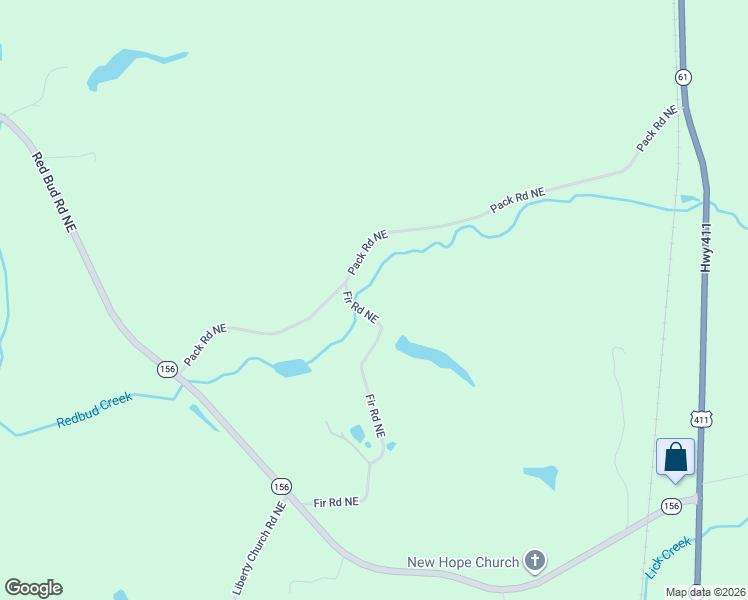 map of restaurants, bars, coffee shops, grocery stores, and more near 339-363 Fir Road Northeast in Ranger