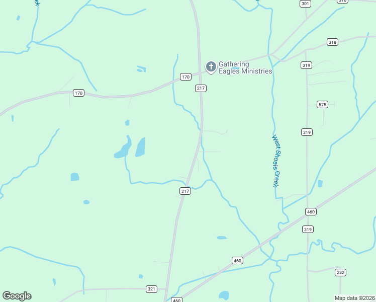 map of restaurants, bars, coffee shops, grocery stores, and more near 4415 County Road 217 in Trinity