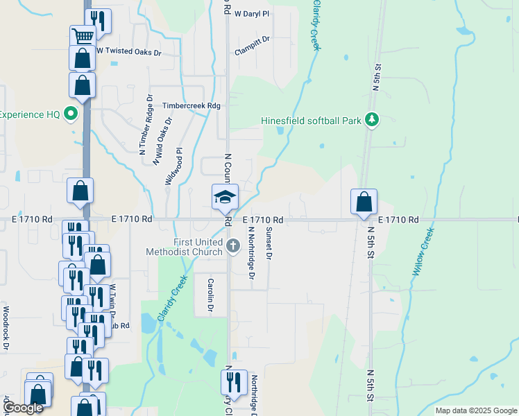 map of restaurants, bars, coffee shops, grocery stores, and more near 915 West Plato Road in Duncan