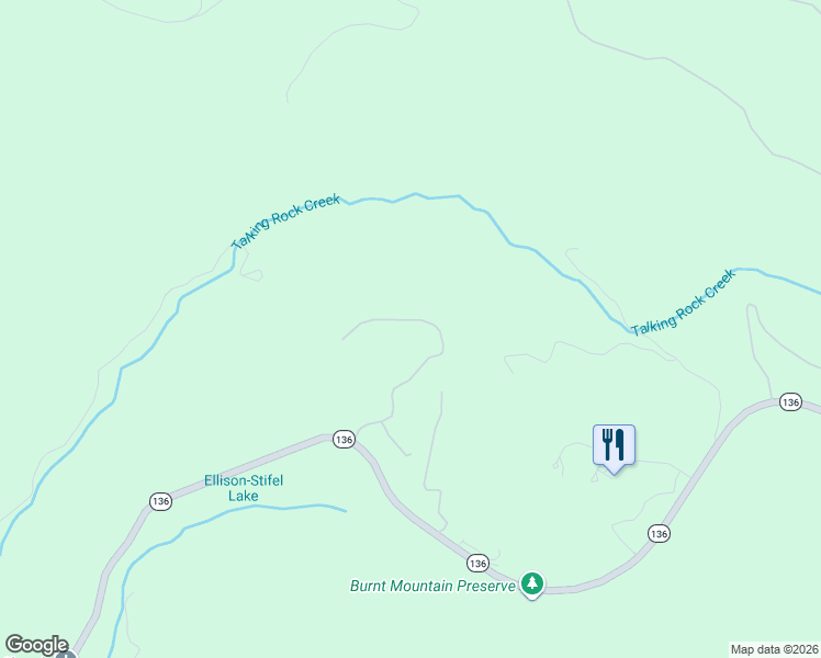 map of restaurants, bars, coffee shops, grocery stores, and more near 447 Big Oak Drive in Jasper