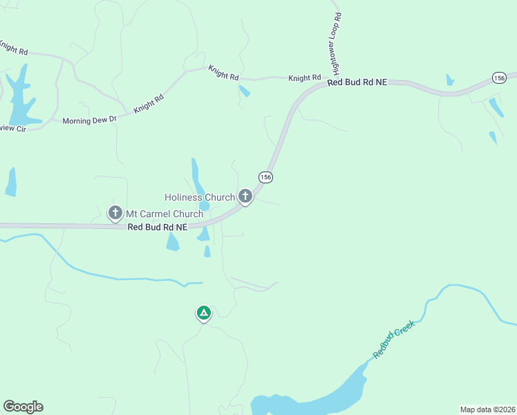 map of restaurants, bars, coffee shops, grocery stores, and more near 7159 Red Bud Road Northeast in Ranger