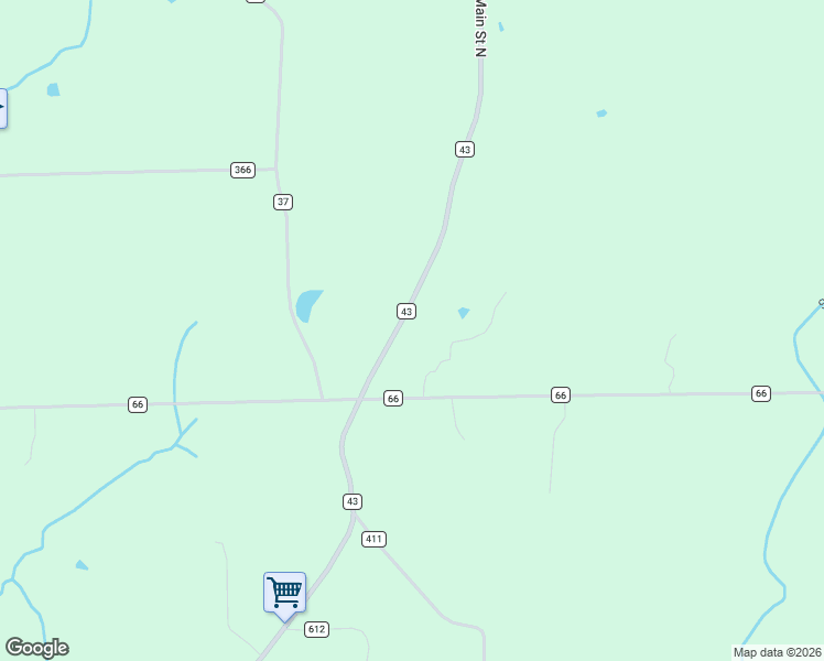 map of restaurants, bars, coffee shops, grocery stores, and more near 3311 County Road 43 in Section