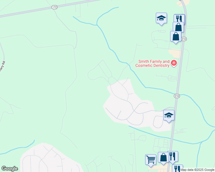 map of restaurants, bars, coffee shops, grocery stores, and more near 449 Pebble Shore Drive in Sneads Ferry